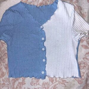 Girls short sleeved crop top